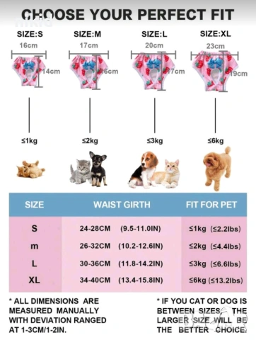 Санитарни Кучешки гащи за разгонени женски кучета бельо Хигиенни Менструални, снимка 2 - За кучета - 23277558