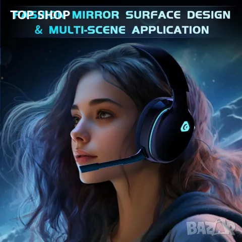 Captain 300 Bluetooth 5.2 gaming headset PC PS5,PS4,Mac,Nintendo Switch, снимка 3 - Bluetooth слушалки - 48925498