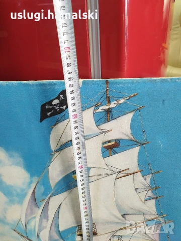 Картина платно/масло Кораб, снимка 4 - Антикварни и старинни предмети - 54049953