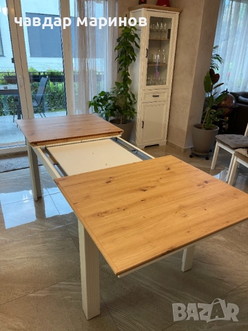 Разтегателна трапезна маса, холна маса, снимка 3 - Маси - 52347860