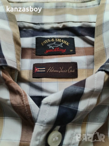 PAUL & SHARK - страхотна мъжка риза КАТО НОВА ХЛ, снимка 3 - Ризи - 53965291