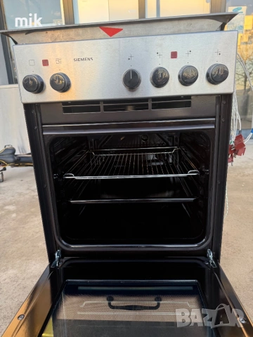 Печка с котлони Сименс 45 см широка, снимка 10 - Печки, фурни - 53523808