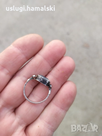 Стар сребърен пръстен, снимка 2 - Антикварни и старинни предмети - 52838971