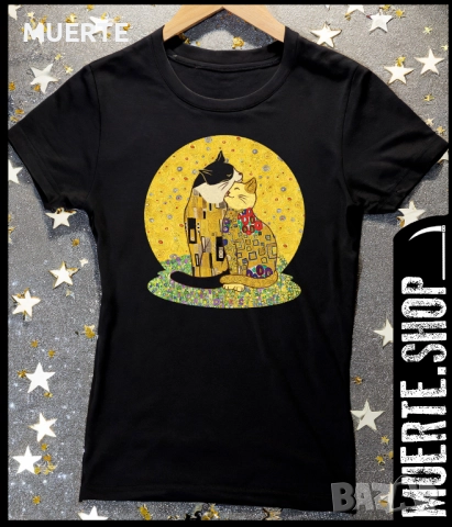 Дамска тениска с щампа KLIMT BY CATS