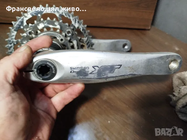 Курбел със средно движение за велосипед колело Shimano deore xt fc m 760, снимка 2 - Части за велосипеди - 49232681