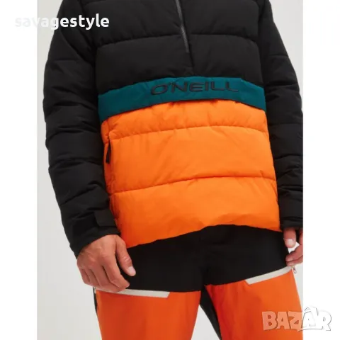 Мъжко зимно яке ONEILL O'riginals Puffer Anorak Jacket Black/Orange, снимка 1 - Якета - 47758548