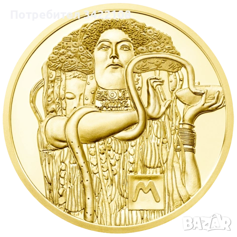 "Климт и неговите жени”: комплект от 5 златни монети по 10 грама в качество Proof , снимка 12 - Нумизматика и бонистика - 53194544