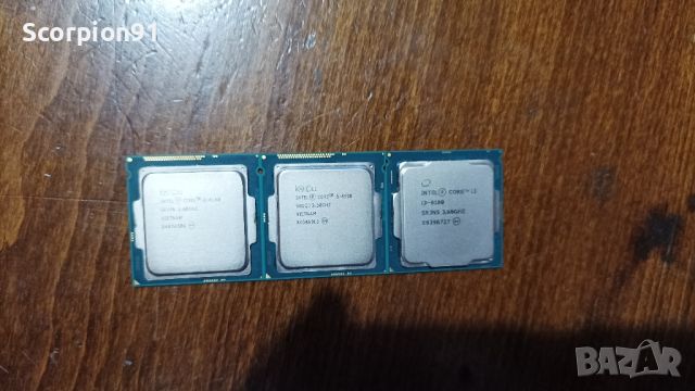 Intel Core i3 8100, i5 4590, i3 4160