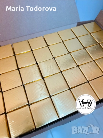 Квадратни мини рекламни шоколадчета