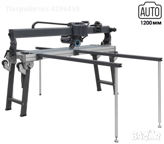 Автомат за водно рязане на плочки 1200 мм, 32 мм, рязане под ъгъл 0–45°, 3000W, лазер
