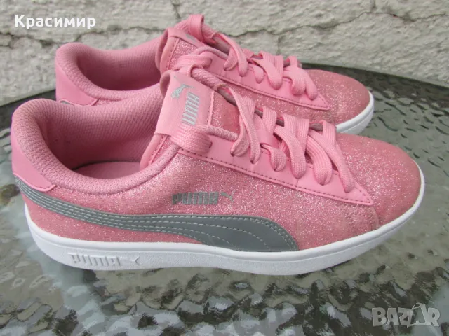 Детски кецове Puma Smash v2 Glitz Glam, снимка 2 - Детски маратонки - 46888364