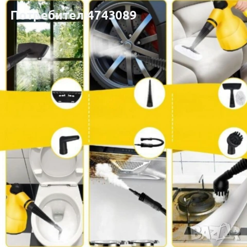 Мултифункционална ръчна парочистачка – 1000W пара за дълбоко почистване  Ръчната парочистачка DF-A00, снимка 5 - Парочистачки и Водоструйки - 53541693