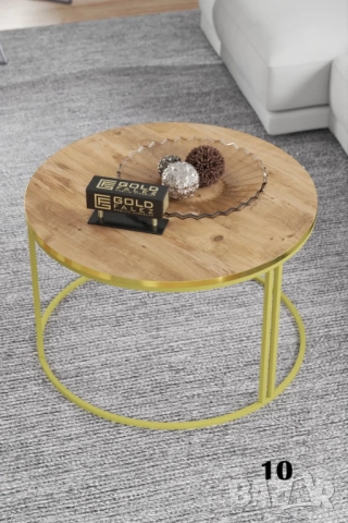 Кръгла масичка за кафе / Холна масичка - 12 цвята, снимка 2 - Маси - 51932688