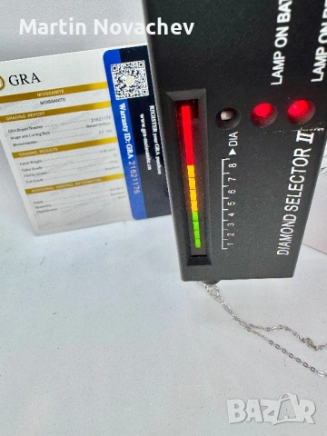 Сребърно колие с мойсанит (Диамант) 0.7 карата, снимка 13 - Колиета, медальони, синджири - 54129851