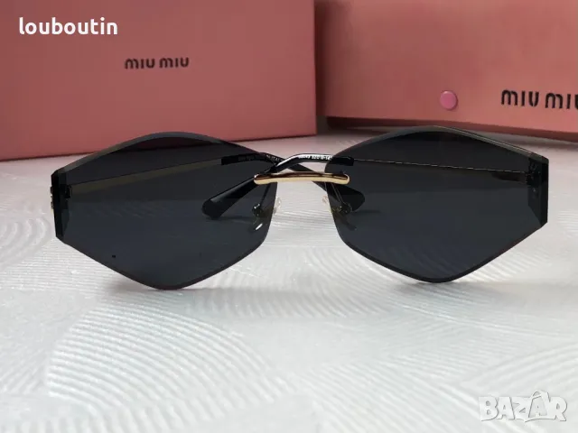 Miu 2025 дамски слънчеви очила осмоъгълник ромб 3 цвята, снимка 6 - Слънчеви и диоптрични очила - 49701623