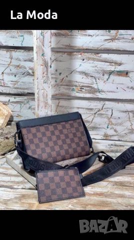 Мъжка чанта кафяв квадрат Louis Vuitton, снимка 1 - Чанти - 45592781