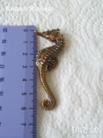 Бронзова фигурка на морско конче 54426, снимка 7 - Колекции - 54171184