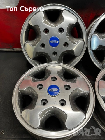 Оригинални Алуминиеви джанти за бус Форд (Ford), 16 цола, 4 броя, снимка 6 - Гуми и джанти - 53629396