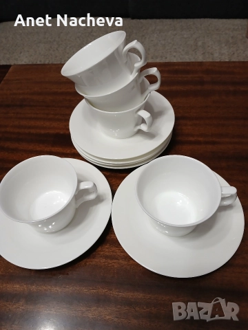 Сервиз за кафе или чай, бял, снимка 2 - Сервизи - 52915047