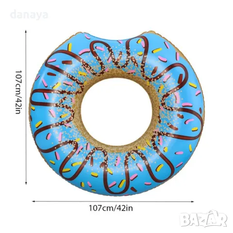 5819 Голям надуваем пояс поничка Bestway донът 107см, снимка 4 - Водни спортове - 49475082