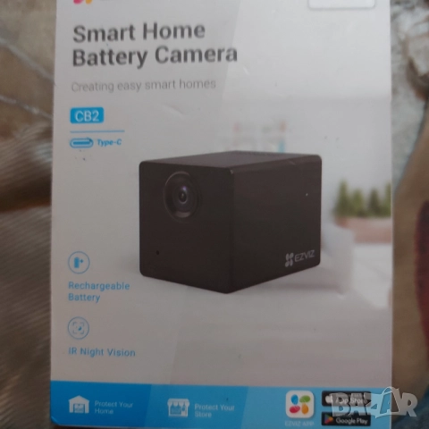 Висококачествена Wi-Fi / IP камера Ezviz CB-2 с автономно захранване, снимка 5 - Камери - 52903700