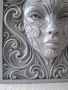 Serpentine Swirl Portrait – 3D релефна скулптура, снимка 4