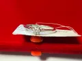 Златен пръстен 1.59гр.18К с диамант(бяло злато)+сертификат, снимка 4