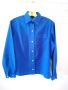 Дамска риза, морско синьо, вталена, гръдна обиколка 100 см, снимка 2