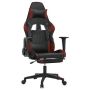 vidaXL Масажен гейминг стол с подложка, черно/червено, изкуствена кожа(SKU:345529, снимка 1 - Столове - 45733905
