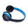Безжични bluetooth слушалки с микрофон син цвят , снимка 3