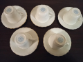 Комплект 5 бр чаши за кафе костен порцелан, снимка 3