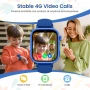 AKUMAKA Детски смарт часовник 4G Детски смарт часовник с GPS и видео разговори Гласов чат SOS , снимка 2
