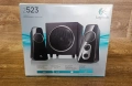 Компютърни колони Logitech Z523 2.1 Мощна аудио система с 360-градусов звук. , снимка 1