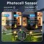 LightingWill Комплект 6 броя градински LED прожектори с таймер и фотоклетка, 3W 3000K, IP65, снимка 2