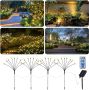 Kadrama 4 бр. соларни градински светлини Светулки с таймер и димер, за декорация на пътека, снимка 5