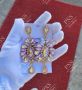 Обеци розови PNS jewellery, снимка 1 - Колиета, медальони, синджири - 45186367