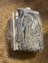 Стол-хамак, ръчно изтъкан памучно въже със сгъваема метална щанга, до 150 кг, сиво, снимка 7