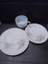№ 8521 Винтидж японски порцеланов троен сет – чашка с две чинийки , снимка 3