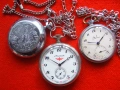 Стари оригинални механични джобни часовници Молния СССР, снимка 1