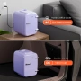 Мини хладилник 4 литра, с охлаждане и затопляне, лилав, 220V AC/12V DC, снимка 6