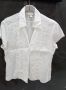 Блуза H&M, 100% лен и шевица, бяла, снимка 1