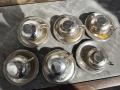 Сребърен сервиз за кафе - 6 чашки и 6 чинийки , снимка 7