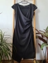 Елегантна черна рокля Ivet, еластична, размер М, снимка 1