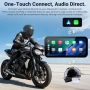 A622 Мотоциклетен CarPlay 6-инчов сензорен дисплей, безжичен CarPlay и Android Car, снимка 4