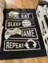 Геймърски декоративен килим -Eat Sleep Game Repeat 🕹️, снимка 3