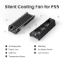 KIWIHOME охлаждащ вентилатор за PS5 (2020) – тих охладител с автоматична скорост, USB 3.0 порт и LED, снимка 9