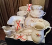 Български порцеланов сервиз за хранене от 25 предмети от 50-те години., снимка 3