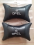 ТОП цена 2 бр-20 лв кожени възглавнички с бяла емблема и бял надпис на Опел Opel, снимка 1