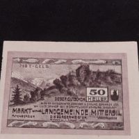 Банкнота НОТГЕЛД 50 хелер 1921г. Австрия перфектно състояние за КОЛЕКЦИОНЕРИ 45064, снимка 1 - Нумизматика и бонистика - 45572505