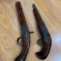 Реплика на кремъчен пистолет, лот от 2 броя, снимка 2 - Антикварни и старинни предмети - 45397573